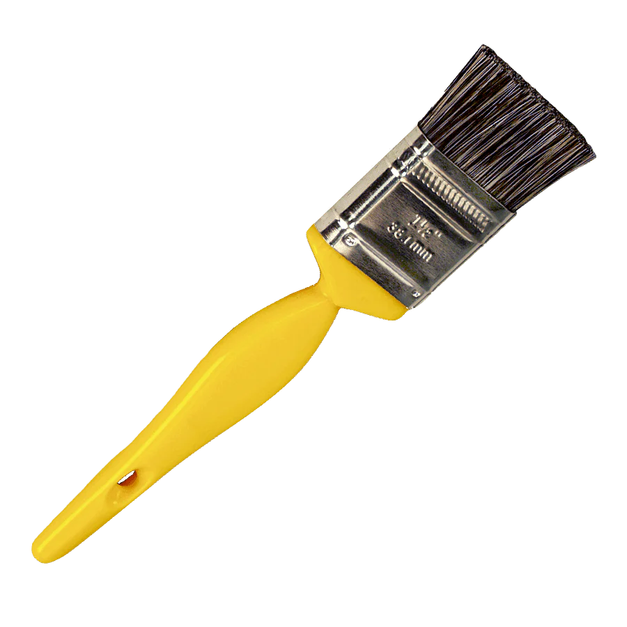 Yellow Detailing Brush with 1″ Double-Thick Bristles image 0
