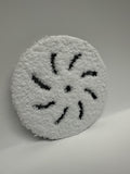 6″ White Microfiber Buffing Pad – Star-Cut Face image 0