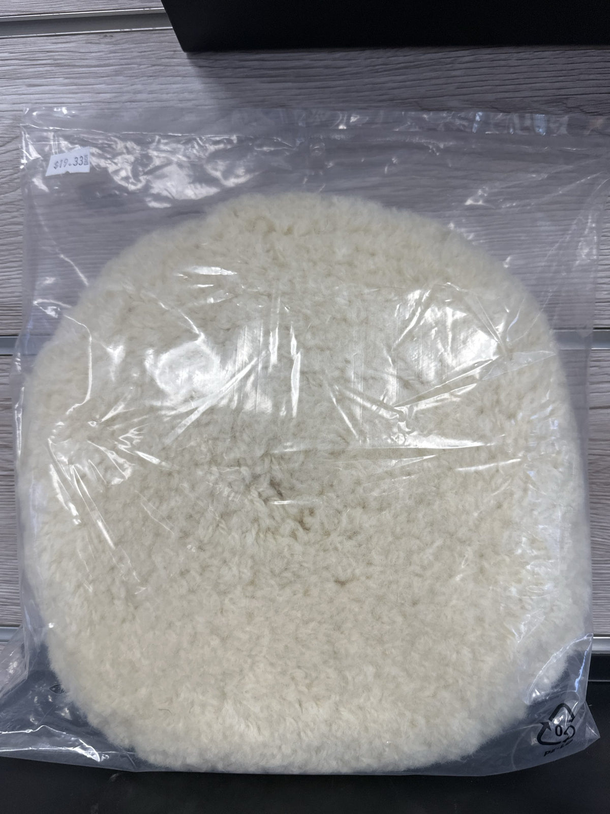 SPTA 8″ Dual-Sided Heavy-Cut Wool Buffing Pad image 0