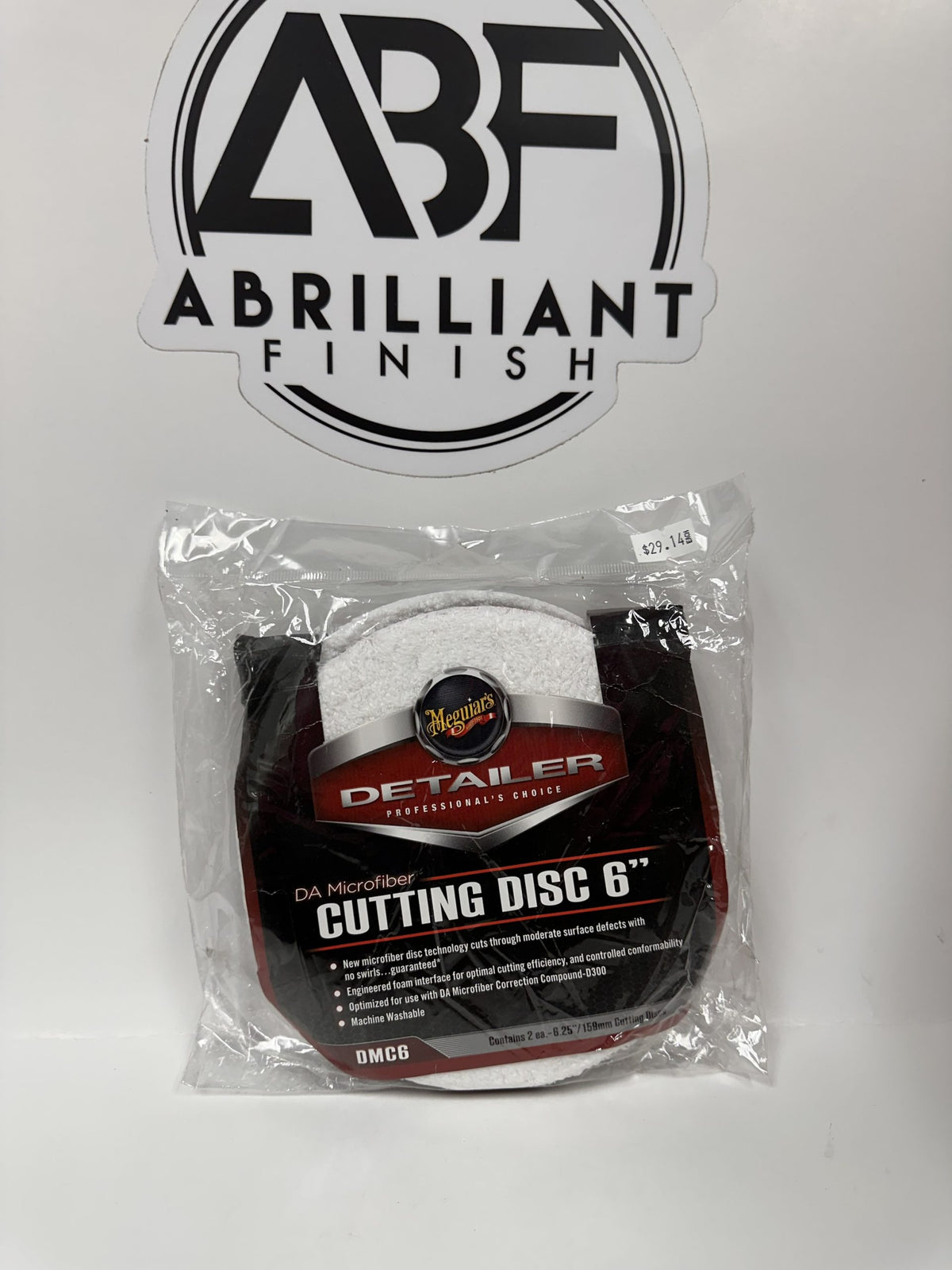 Meguiar's DMC6 6″ DA Microfiber Cutting Discs – 2 Pack image 0