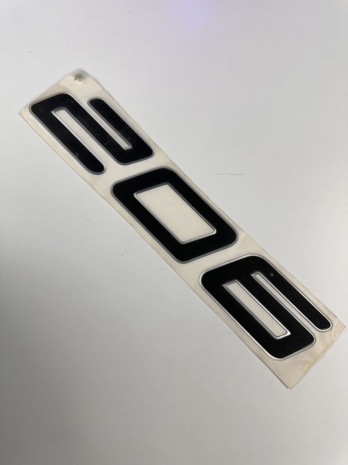 OEM “206” Boat Model Decal – Black & Silver – Sold Individually image 0