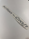 OEM Action Craft Black Vinyl Decal – 13″ × 1″ image 0