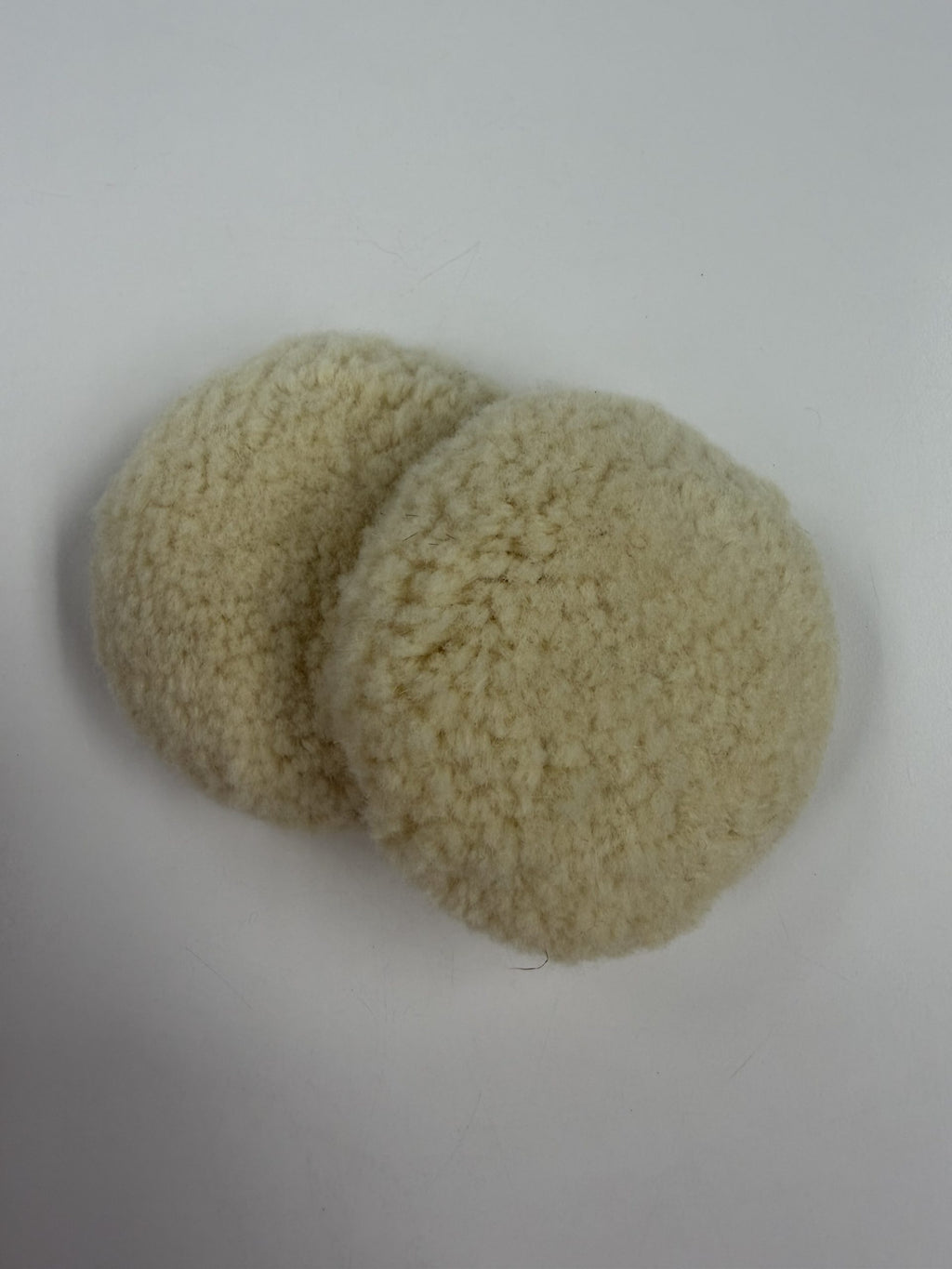White 3″ Wool Buffing Pads – 2 Pack image 2