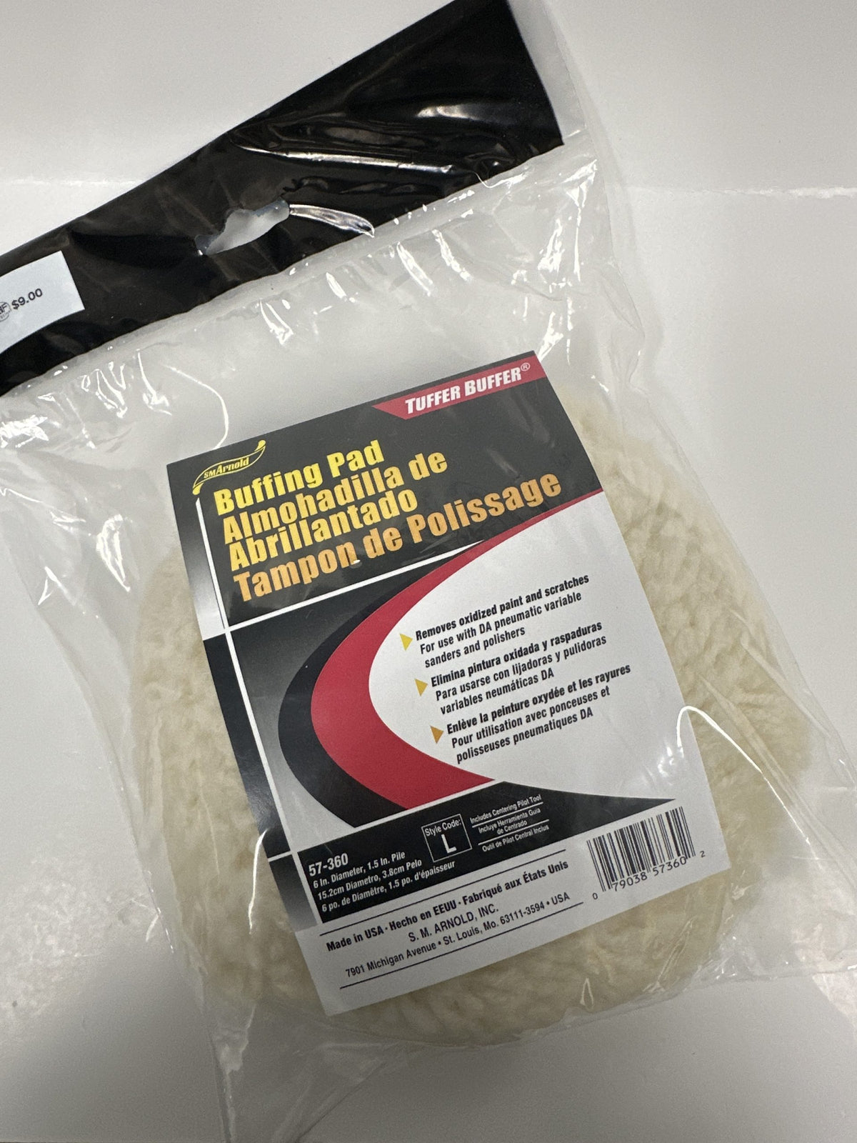 Tuffer Buffer 6″ Wool Buffing Pad image 0