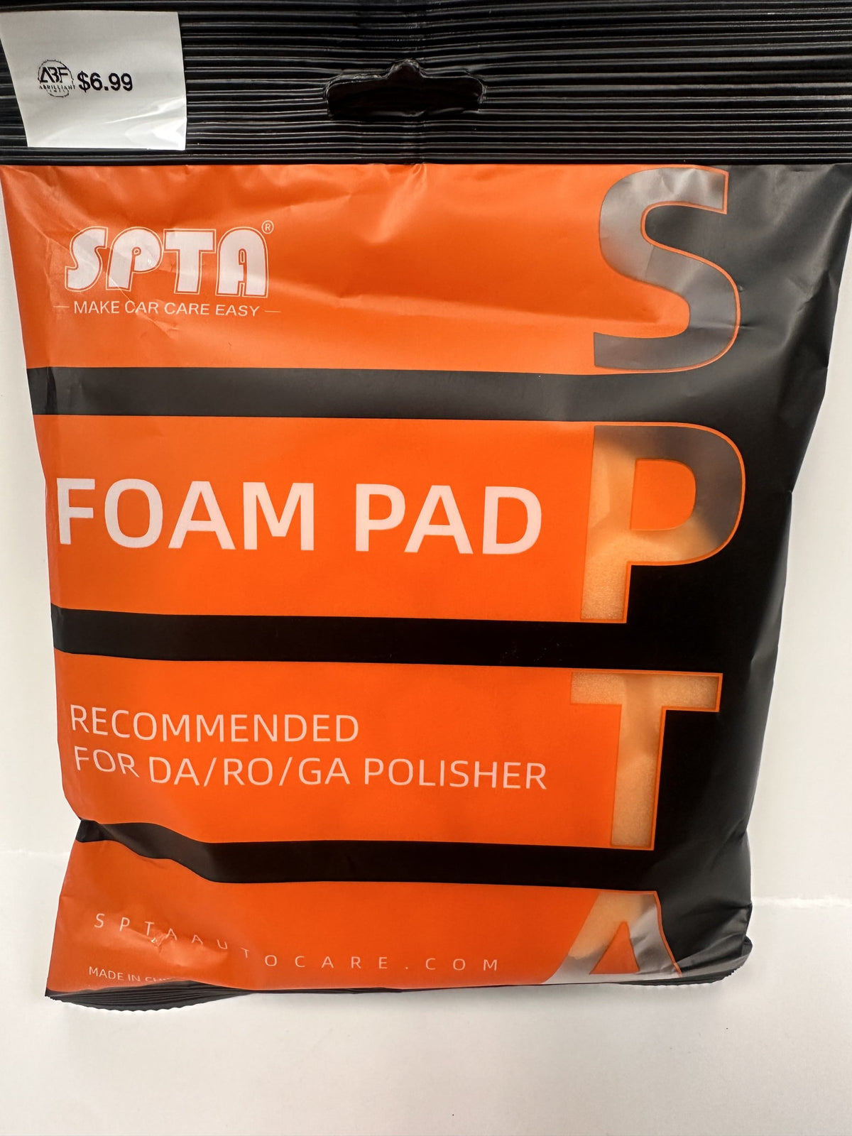 SPTA T60 Orange Light-to-Medium Cut Foam Pad – 5″ image 0