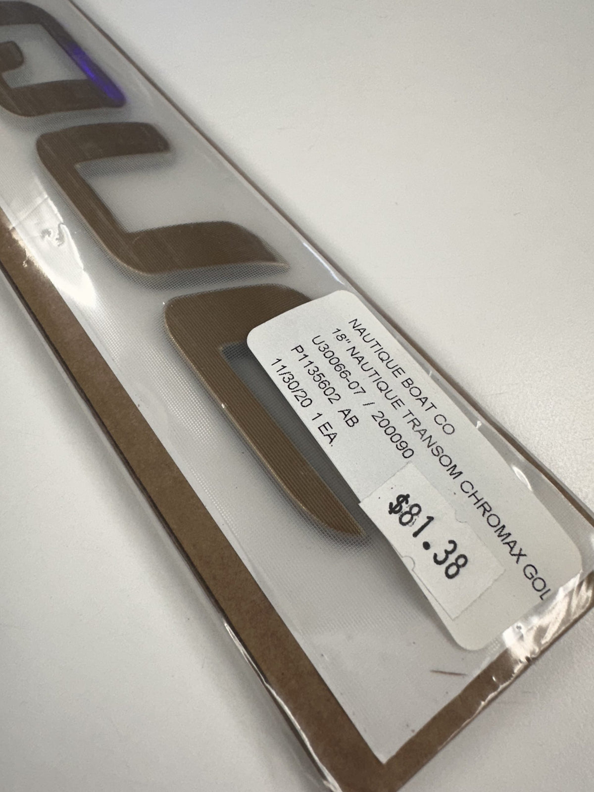 OEM Gold Nautique Transom Chromax – 2020+ GS Series image 1